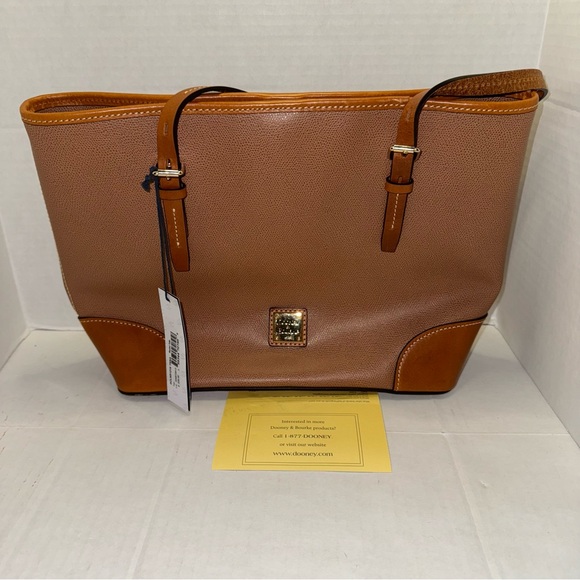Dooney & Bourke Rachel Tote Tan MSRP $228 NWT Leather Shoulder Bag - Picture 2 of 11
